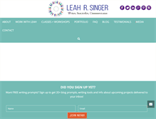 Tablet Screenshot of leahrsinger.com